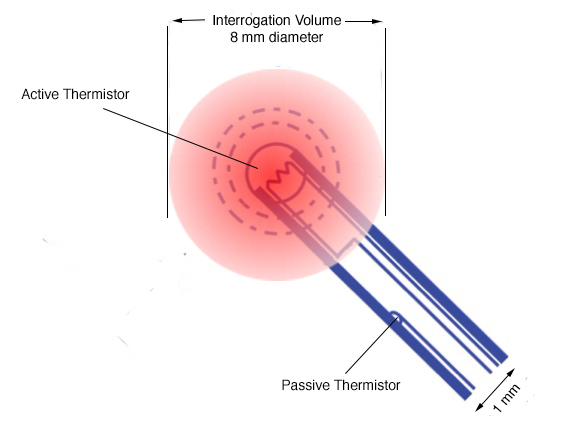 Thermal diffusion flowmetry concept